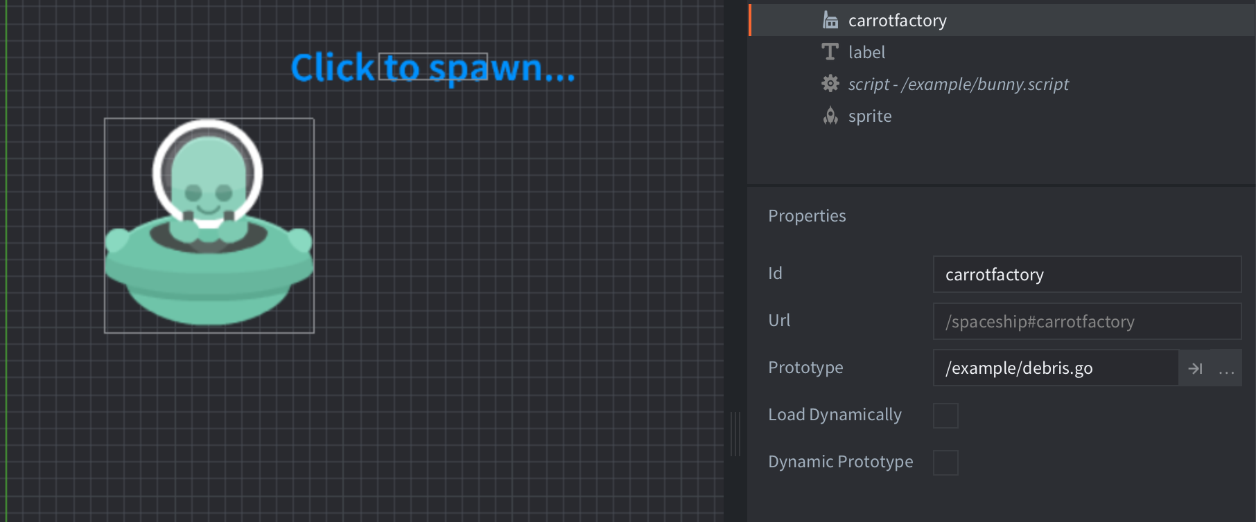 Spawn game object preview image