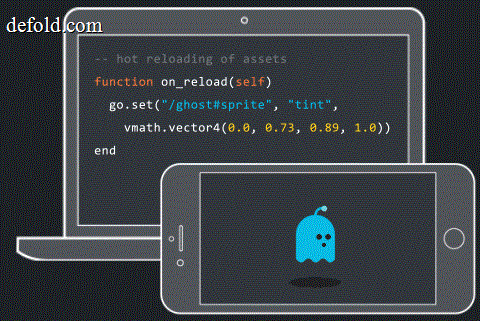 Hot reload updating a running Judian game during development