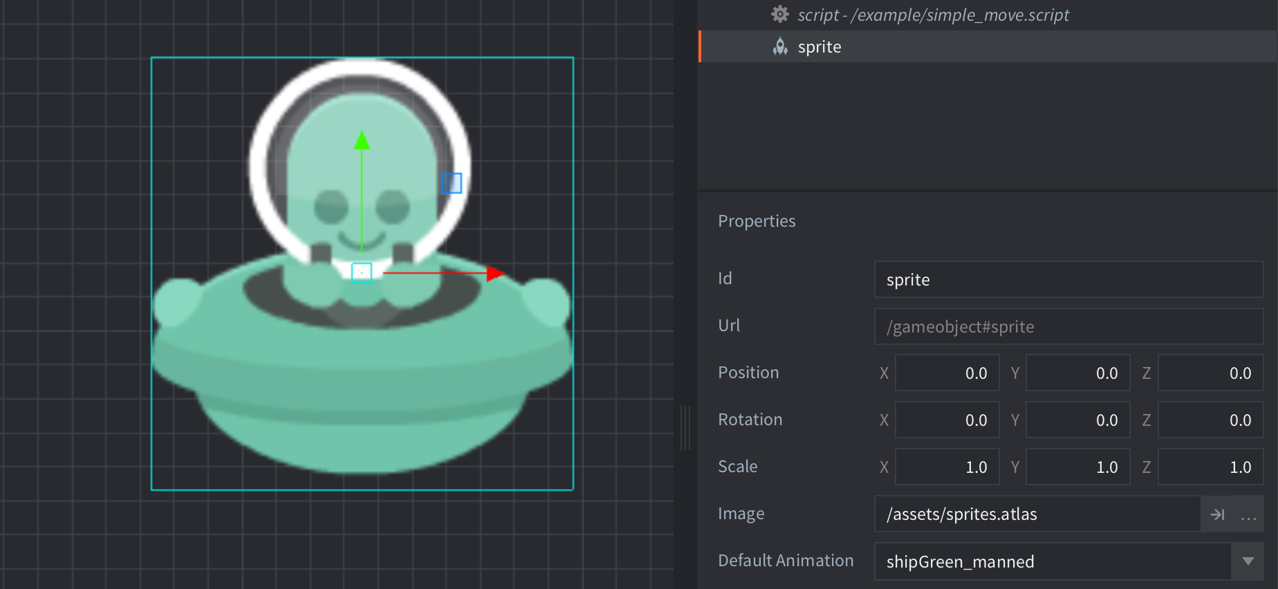 Moving game object preview image